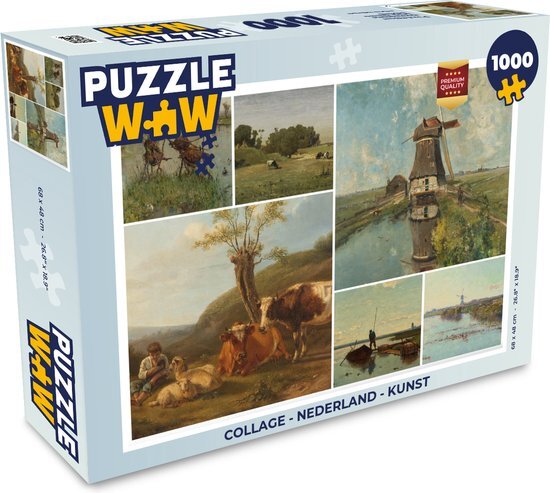 MuchoWow Puzzel Collage - Nederland - Kunst - Legpuzzel - Puzzel 1000 stukjes volwassenen