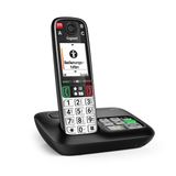 Gigaset EASY 500A Téléphone analogique/DECT Identification de l'appelant Noir, Argent
