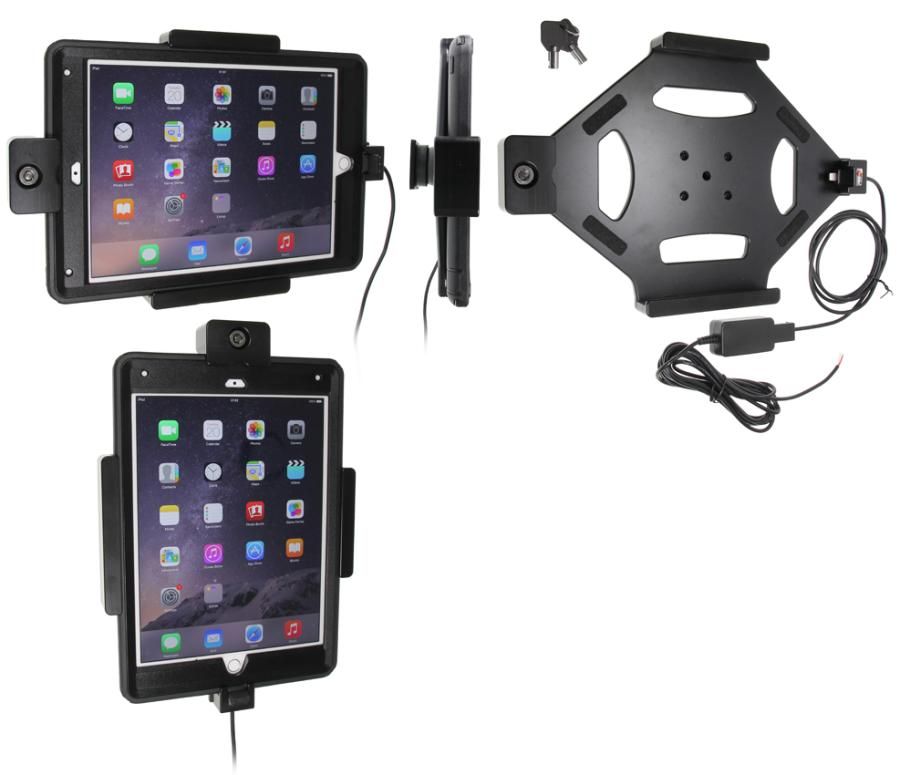 Brodit Houder met slot voor Apple iPad Air 2 - Actieve houder - Zwart