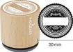 Woodies Houten stempel, 30 mm, 35 mm, Bruin, 1 stuk