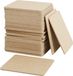 Merkloos MDF hobby onderzetters - 100 stuks - 10 cm - Lichtbruin