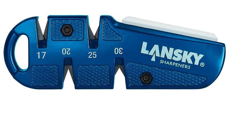 Lansky messenslijper 11 cm staal blauw