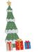 vidaXL - Verlichte Kerstboom met 3 Geschenkdozen - 2D - Warm Wit - Meerkleurig