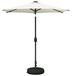 Syfax Tuinparasol met LED-lampen en voet 2,3 x 2,3 m Polyester