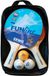 Gewo Tafeltennisset Double Fun - 2 Bats + 3 Ballen