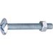 Gfd Boulon Poêlier Tête Large Ronde Acier Zingué 6 X 20 Mm Boîte De 200