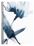 Clairefontaine 115929C - Spiraalschrift met Bloemenillustratie Geschilderd in Blauwe Inkt - A4 21x29,7 cm - 148 Gelinieerde Pag. met Marge Wit Papier 90g - Inkebana Collectie - 2 designs willekeurig