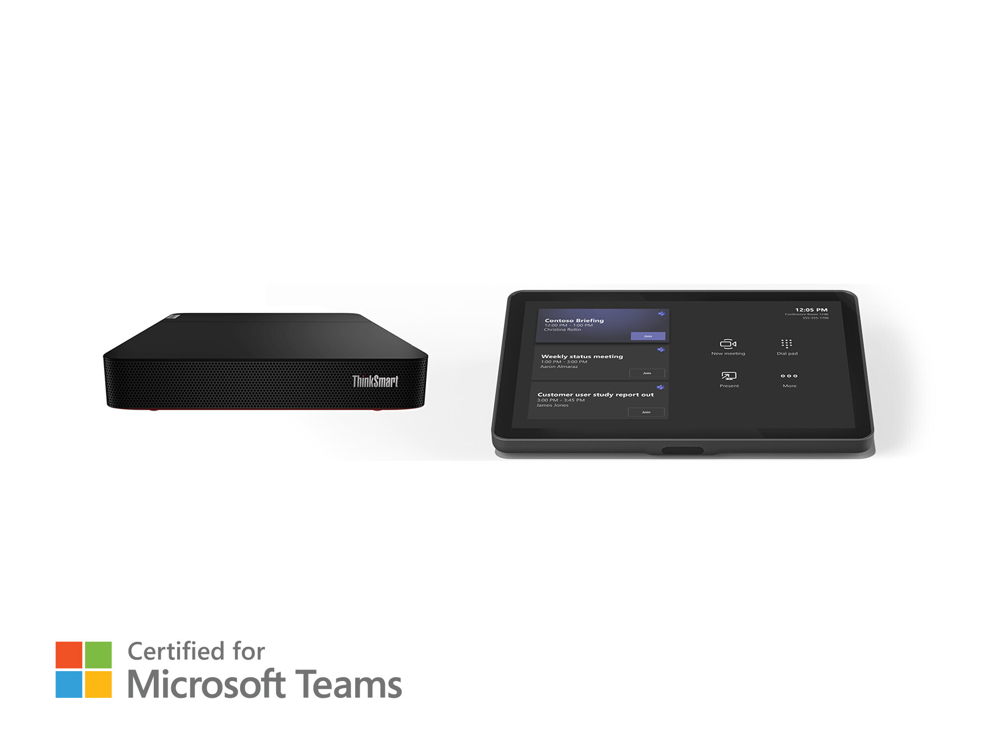 Logitech Tap Room-oplossing voor Microsoft Teams met Lenovo Tiny - Basispakket