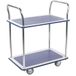 Manutan Expert Plateauwagen van metaal - 2 plateaus - draagvermogen 200 kg