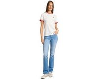 Lee Breese Bootcut Fit Vrouw Mid Shine Elastaan Lang Low Waist