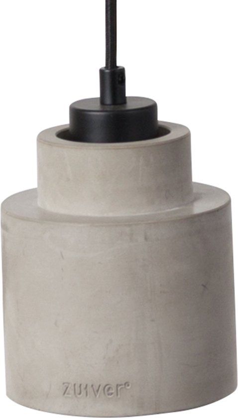 Zuiver Left Hanglamp Grijs - Beton - E27 - 1.30 m
