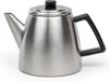 Bredemeijer Theepot dubbelwandig Odense - 1,1 liter - Mat staal - Met theezeef