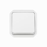 LEGRAND, Plexo Nieuwe Inzet, Natte Ruimte-2-polige Opbouw-Uitschakelaar, Geïntegreerde Indicatorlamp, IP55 - IK07, 10 Ampère, 250 Volt, Kleur: UltraWhite, 069627L