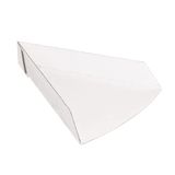 200 Thepack 200 stuks - driehoekige pizzaschep 230 g/m2, 21 x 16,5 x 3,5 cm, wit, nano-microgolfkarton