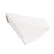 200 Thepack 200 stuks - driehoekige pizzaschep 230 g/m2, 21 x 16,5 x 3,5 cm, wit, nano-microgolfkarton