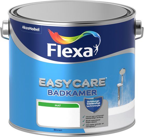 Flexa Easycare Badkamer Muurverf - Beige - 2.5 L - Mat