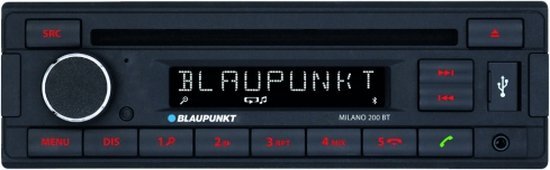 Blaupunkt Milano 200 BT - Autoradio - Bluetooth - CD - MP3 - USB - AUX in - Leverbaar medio september