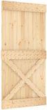 vidaXL Deur NARVIK 100 x 210 cm Massief Grenen Hout (Onbehandeld)