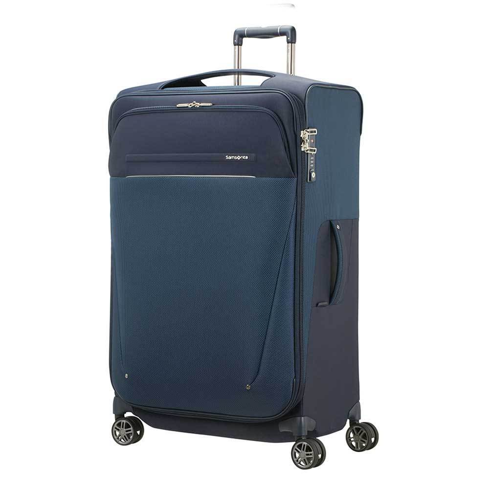 Samsonite B-Lite Icon Spinner 78 Expandable dark blue Zachte koffer Blauw