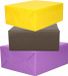 Shoppartners Bv 3x Rouleaux papier kraft jaune/noir/violet 200 x 70 cm