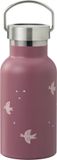 Fresk Thermosfles 350 ml RVS Waterfles Lekvrije Drinkfles voor Kinderen Koude en Warme Dranken BPA-vrij Onbreekbaar 2 Doppen Thermosbeker Drinkbeker Meisjes Paars Swallow