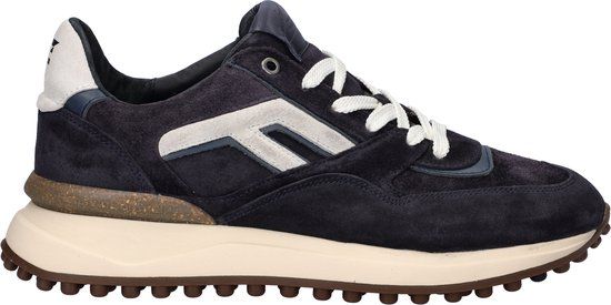 Floris van Bommel NOPPI 29.46 Lage sneakers Blauw Suède Heren Maat 44.5