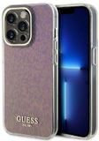 Guess Faceted Mirror Disco Back Case - Roze - Geschikt voor Apple iPhone 15 Pro Max