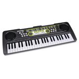 BONTEMPI - Digitale Keyboard 49 Toetsen met 35 Vooraf Opgenomen Nummers, 100 Geluiden, 100 Ritmes, Metronoomfunctie, Transposer, Opname en USB 52,6x18x4 cm