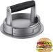 Westmark Hamburgermaker, Verstelbaar voor 3 verschillende pattygroottes: 1/4 pond, 1/3 pond en 1/2 pond, Aluminium/Kunststof, Vario, Zilver/Zwart, 62252260