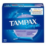 Tampax Compak Light Tampons - 22 pièces