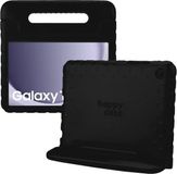 HappyCase Kinder Tablethoes Geschikt voor Samsung Galaxy Tab A11 Plus / Tab A9 Plus | Kindvriendelijke Hoes | Beschemhoes | Kinderhoes | met Handvat en Standaard | Zwart