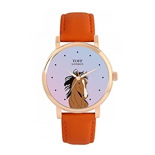 Toff London Bruin Arabisch paardenhoofdhorloge