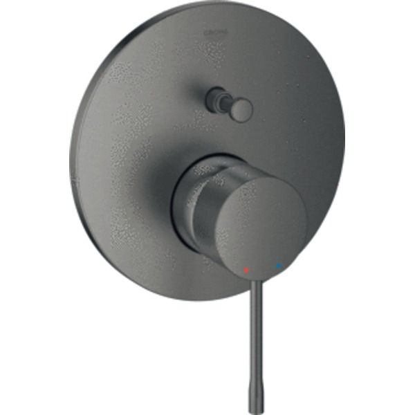 GROHE Essence Inbouw Douchekraan - Enkele regeling - 2 uitgangen - Geborsteld hard graphite (mat antraciet)
