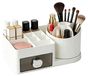 Organisateur de bureau pivotant, avec 9 compartiments, adapté aux cosmétiques, stylos et fournitures de bureau