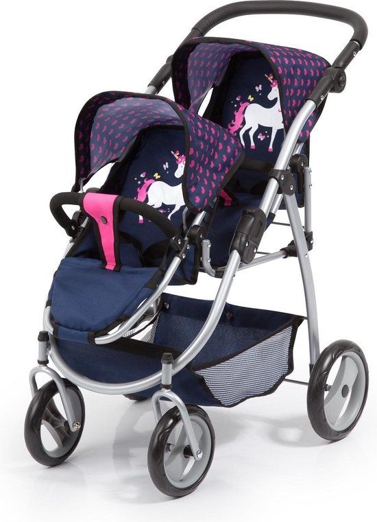 Bayer Design Poppenwagen Twin - Blauw - 3+ jaar