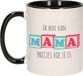 Bellatio Decorations Cadeau koffie/thee mok voor mama - zwart - liefde - keramiek - Moederdag