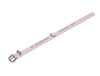 Nobby Halsband Crystal Roze Leer 22-27 cm