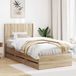 vidaXL Bedframe met opbergruimte en hoofdbord met lade Sonoma Eiken