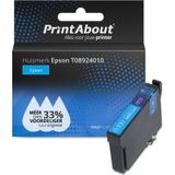 PrintAbout Compatible Ink Cartridge for Epson T08924010 - Cyan - 3.5ml