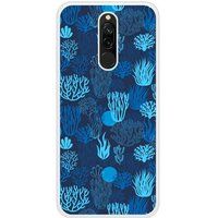 Redmi Bedrukt siliconen hoesje compatibel met Redmi Note 8 Corail bleu