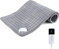 Ultra-souple coussin chauffant avec arrêt automatique, 30 x 60 cm, coussin chauffant électrique avec 9 réglages de température et une minuterie de 4 heures, avec télécommande numérique