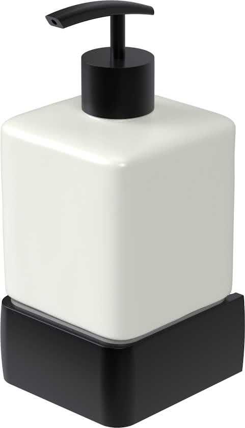 Haceka Aline Zeepdispenser - Mat Zwart - Aluminium - 8718848203188