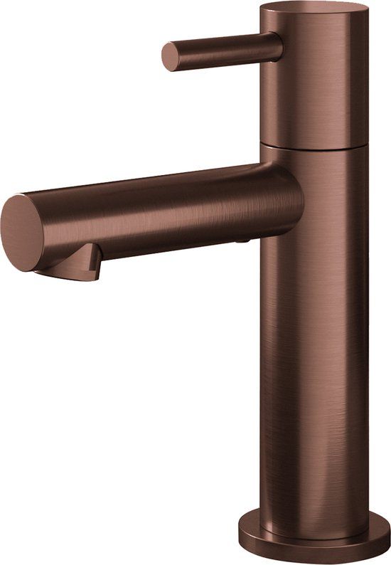 Hotbath Dude Fonteinkraan - Geborsteld Koper PVD - 14.8 cm - Rond - 1-hendel