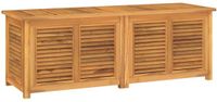 vidaXL Tuinbox met zak 150x50x55 cm massief teakhout