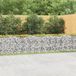 vidaXL Gabion arched raised bed 600x50x100 cm Galvanized iron