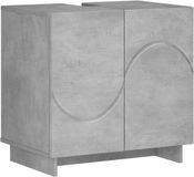 vidaXL Badkamerkast Betongrijs 60 x 41 x 58 cm Bewerkt hout