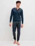 CALIDA Heren Pyjama Lang Katoen XL Antraciet