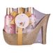 Accentra Cadeauset Romantic Dreams voor vrouwen, badwellness-verzorgingsset in High Heel glitterpumps design in roze goud, tea-roos & fluwelen geur, 100 ml douchegel, 100 ml bodylotion, 130 g badzout