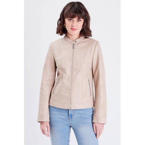 Cache Cache imitatieleren jas zand