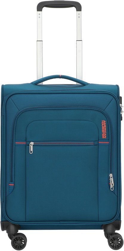 American Tourister American Tourister Crosstrack Spinner 55 navy/orange Zachte koffer Multicolor